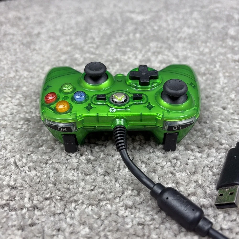 Power A Mini Pro EX Controller for Xbox Green Wired Model 010027